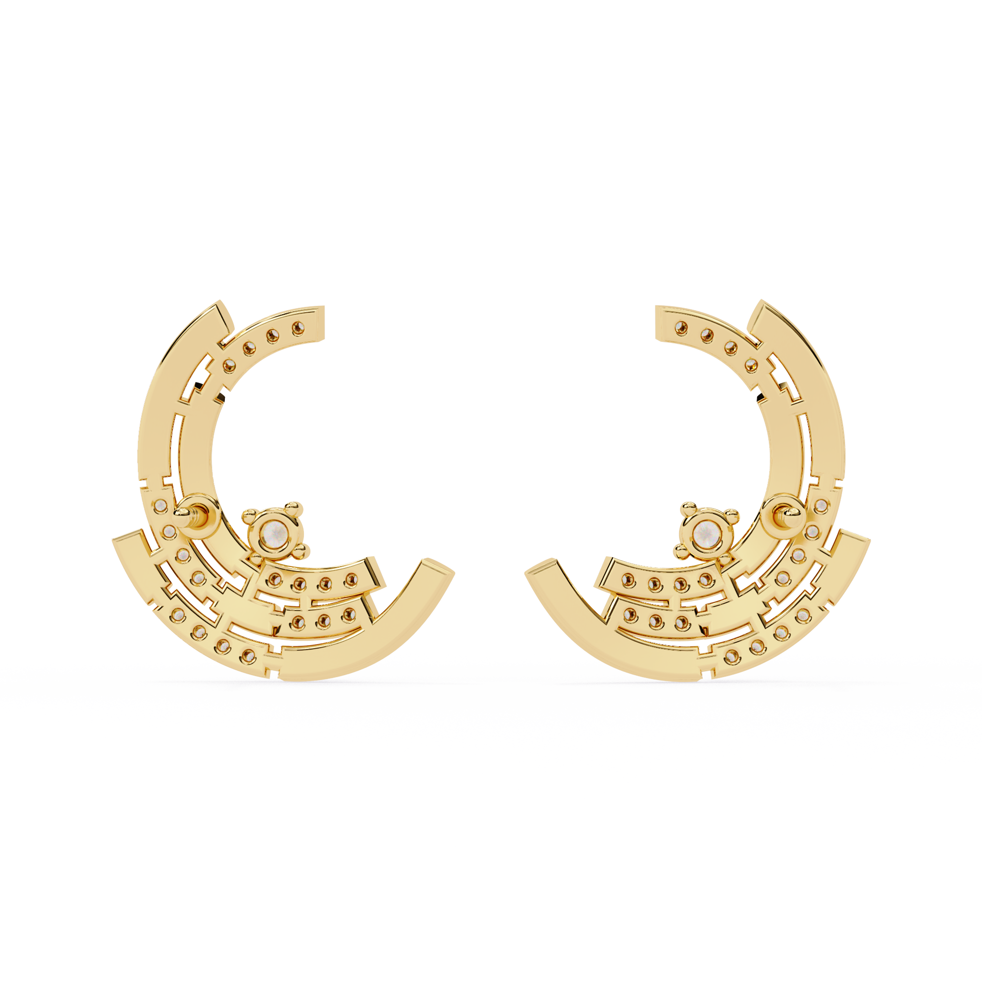 0.21ct Arc Earrings – Solitairekart Diamond Jewelry